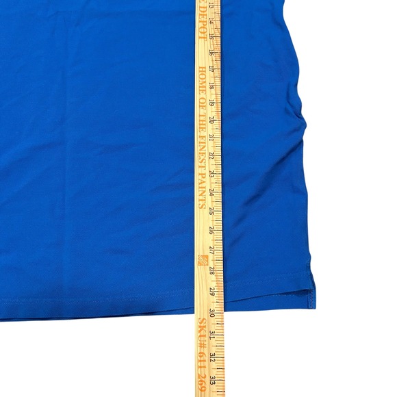 Tuckeruck Polo Shirt Dress Mini‎ Short Sleeve Blue Cotton Pique - Picture 5 of 8